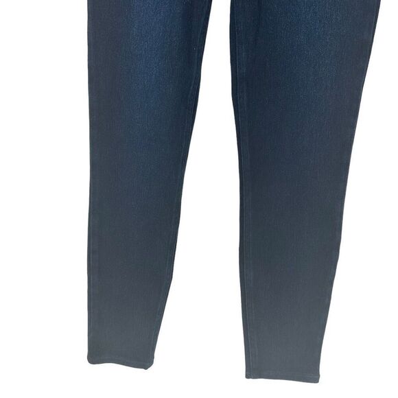 SPANX Jean Ish Leggings Size M Blue Classic Ankle Stretch Slimming Pull On Dark - Picture 5 of 8